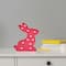 9.5" LED Lighted Pink Easter Bunny Marquee Wall Sign